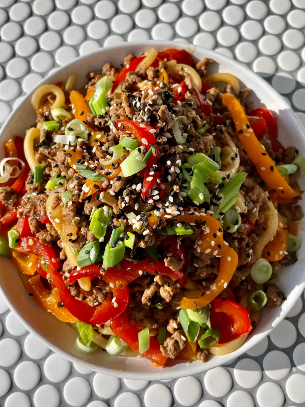 Stir-Fried Udon Noodles