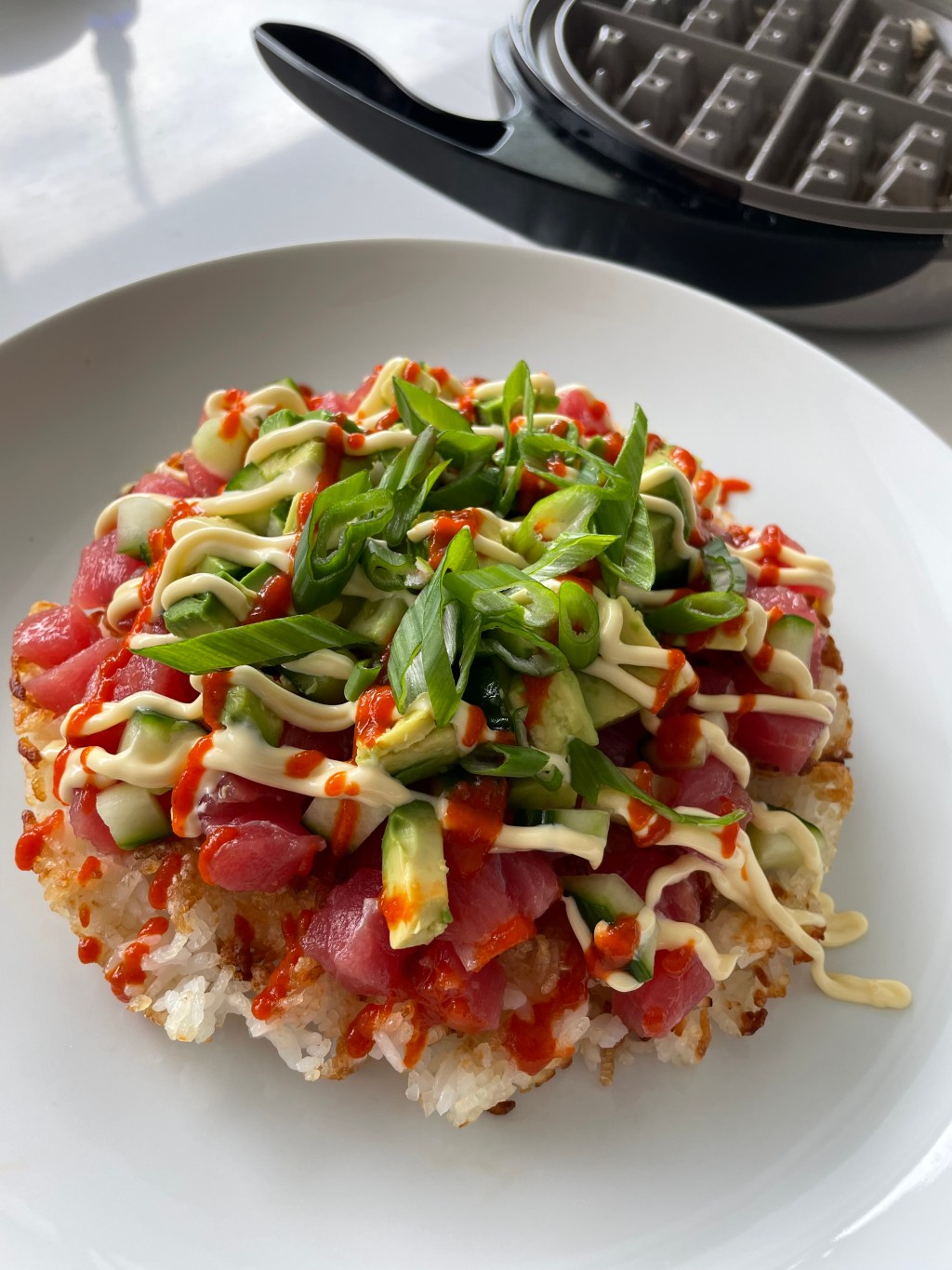 Tuna Sushi Waffle