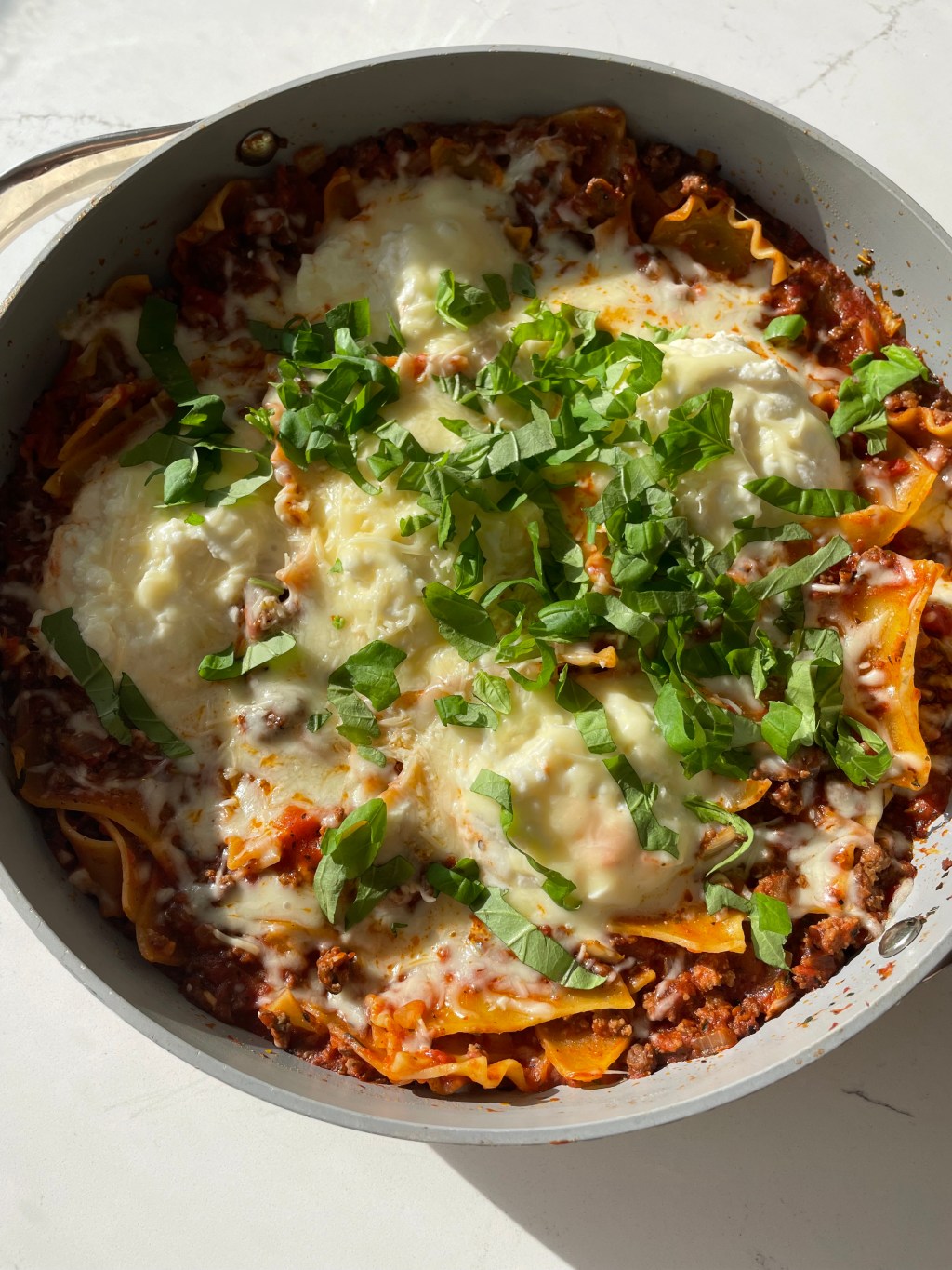 One-Pan Skillet Lasagna