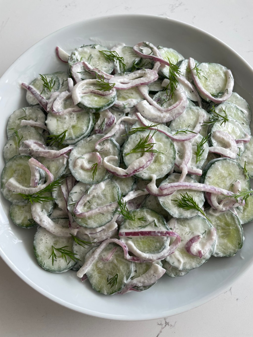 Creamy Cucumber Salad