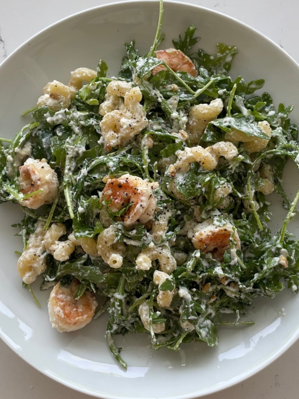 Arugula, Ricotta & Shrimp Salad