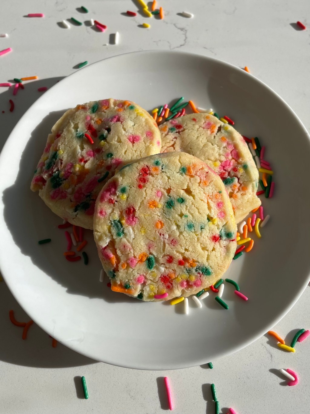 Funfetti Shortbread Cookies